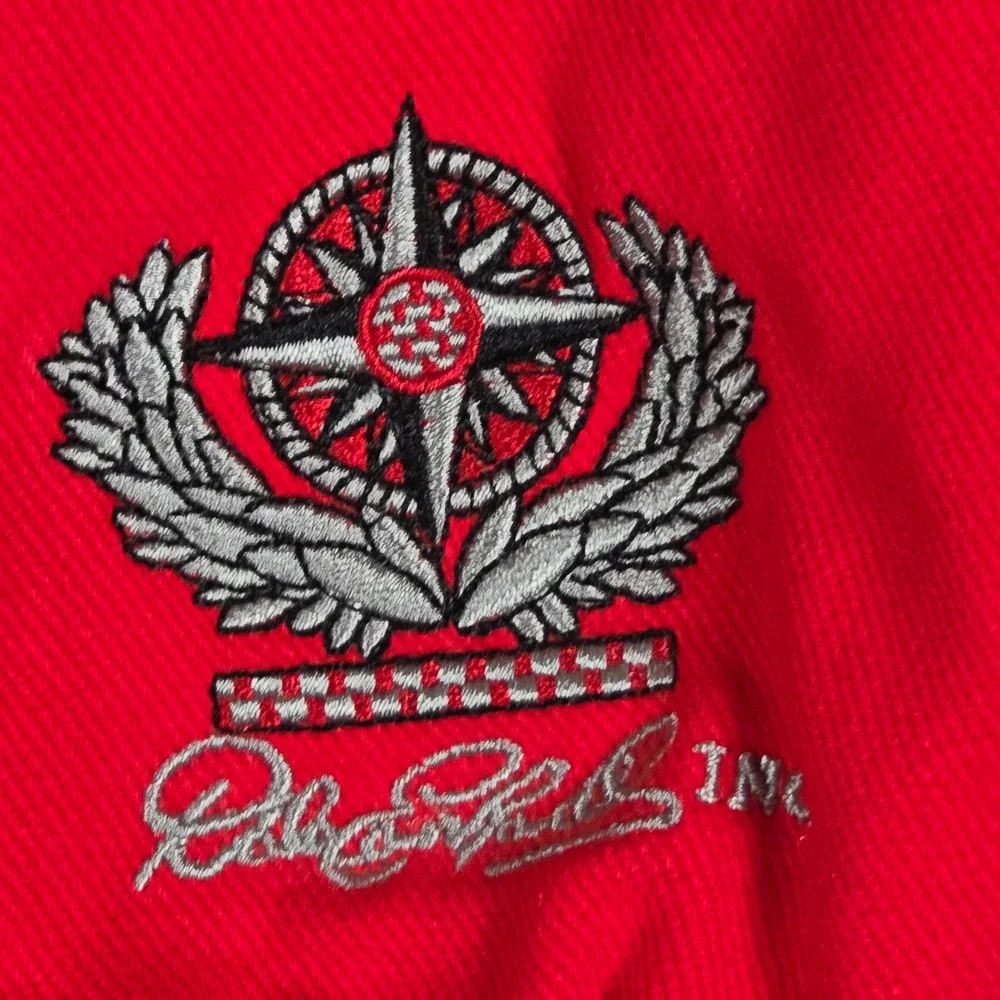 Chase Authentics Budweiser NASCAR Racing Jacket Red Cotton XXL Winston Cup Snap
